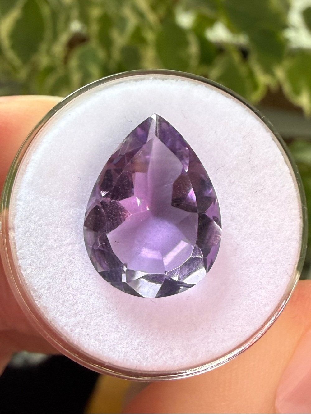 Amethyst Faceted Gemstone